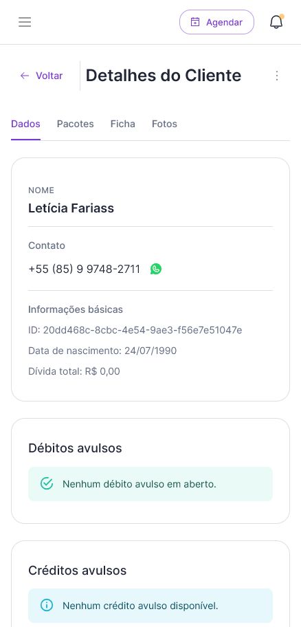 Detalhes do cliente