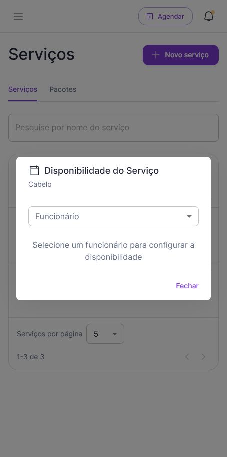 Disponibilidade do serviço